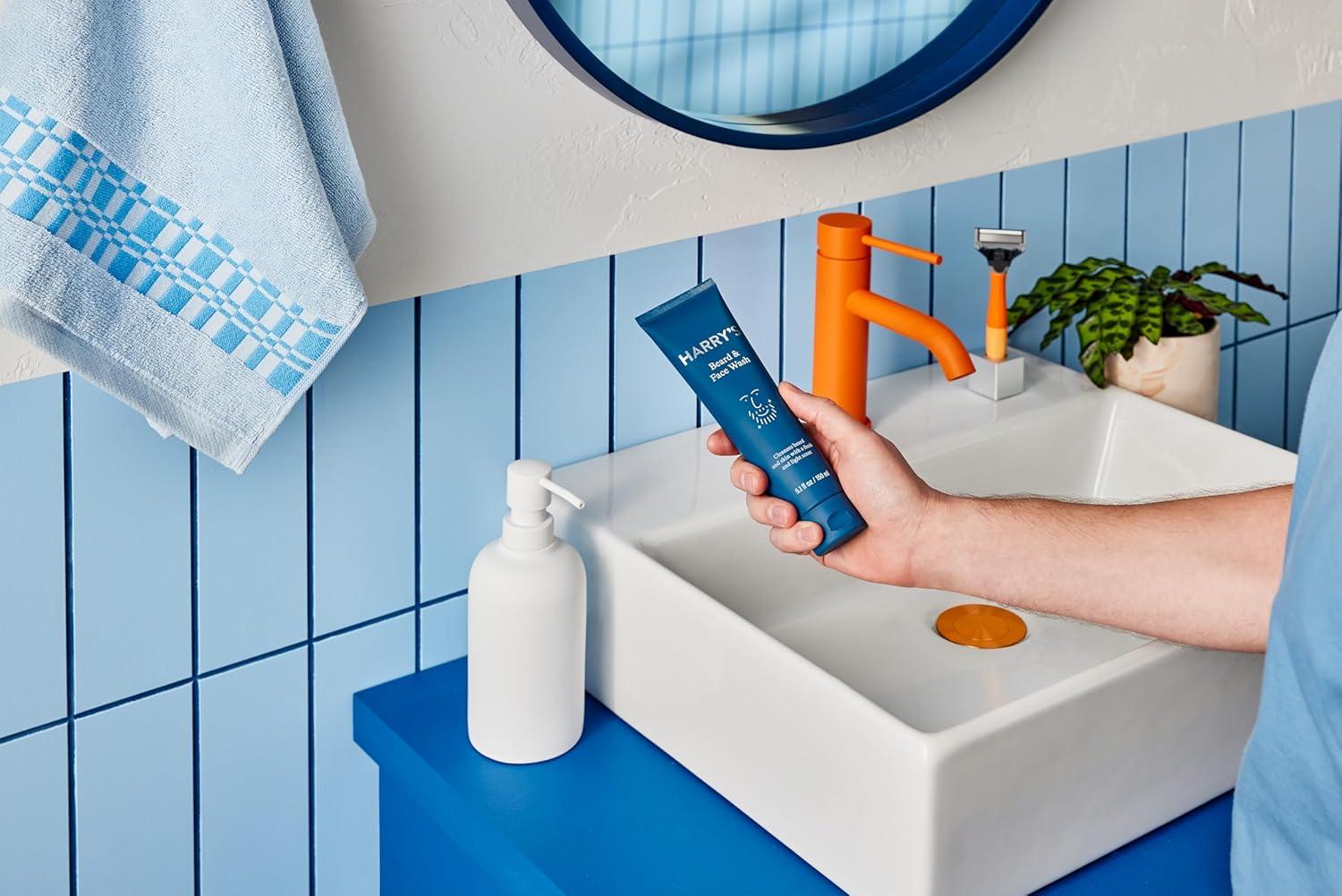 imageHarrys Beard and Face Wash with Willow Bark Extract Nondrying Formula 51 FL Oz