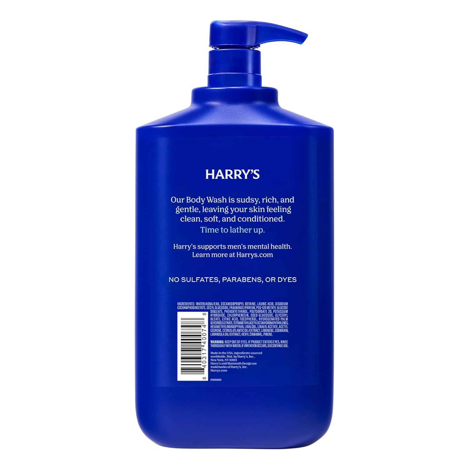 imageHarrys Mens Body Wash Fig 30 fl oz Shower Gel for Men No Parabens Sulfates or DyesWildlands