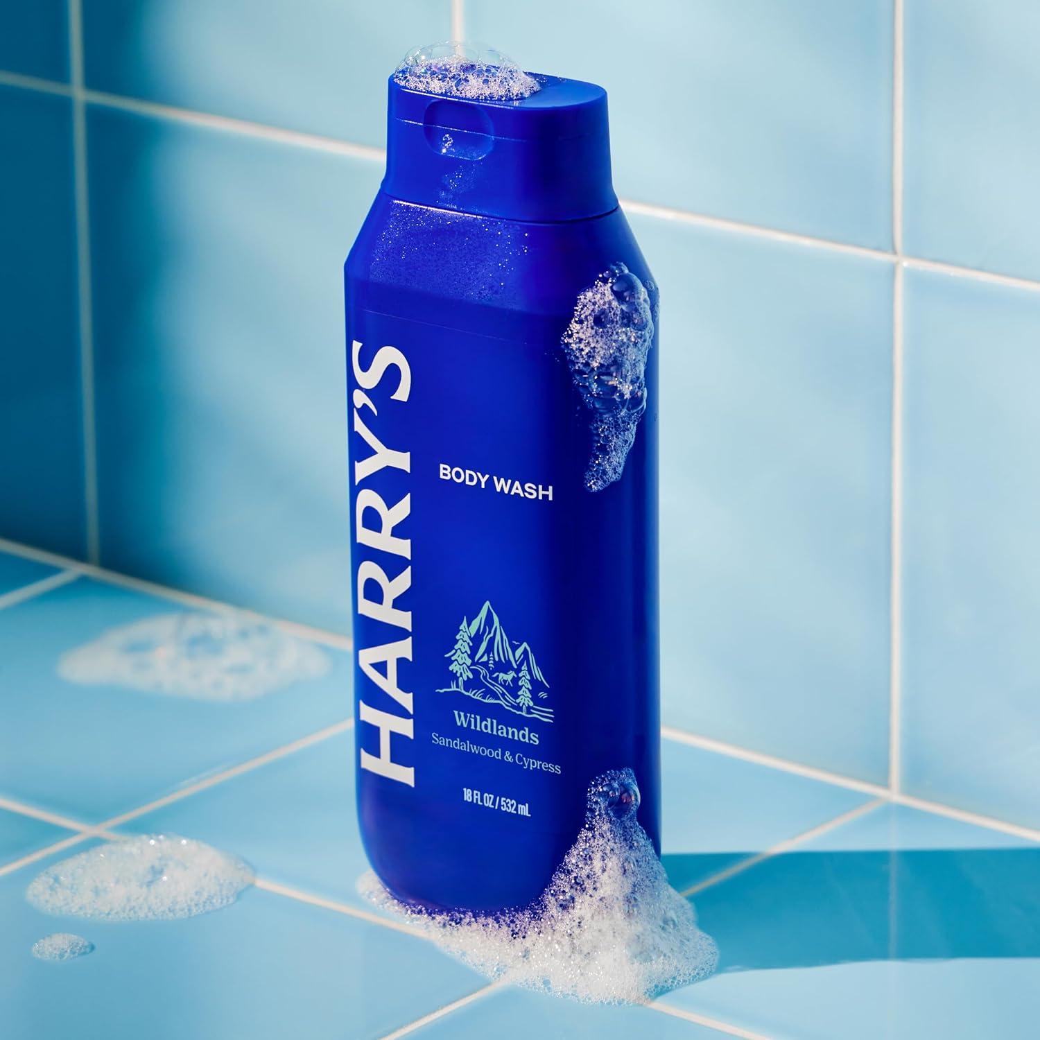 imageHarrys Mens Body Wash Solstice 3 Pack 18 fl oz Shower Gel for Men No Parabens Sulfates or DyesWildlands