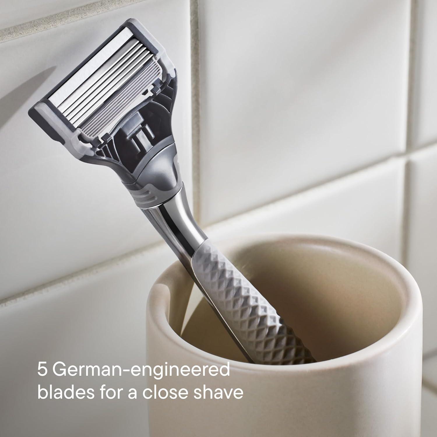 imageHarrys Original Razor Blades for Men 10 Count Premium Razor Blade Refill Cartridges German Engineered14 Count Pack of 1