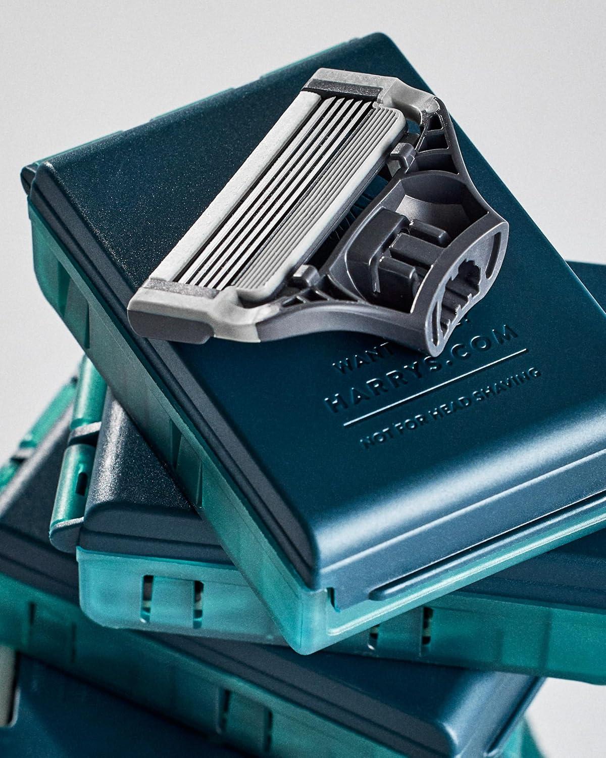 imageHarrys Original Razor Blades for Men 10 Count Premium Razor Blade Refill Cartridges German Engineered14 Count Pack of 1