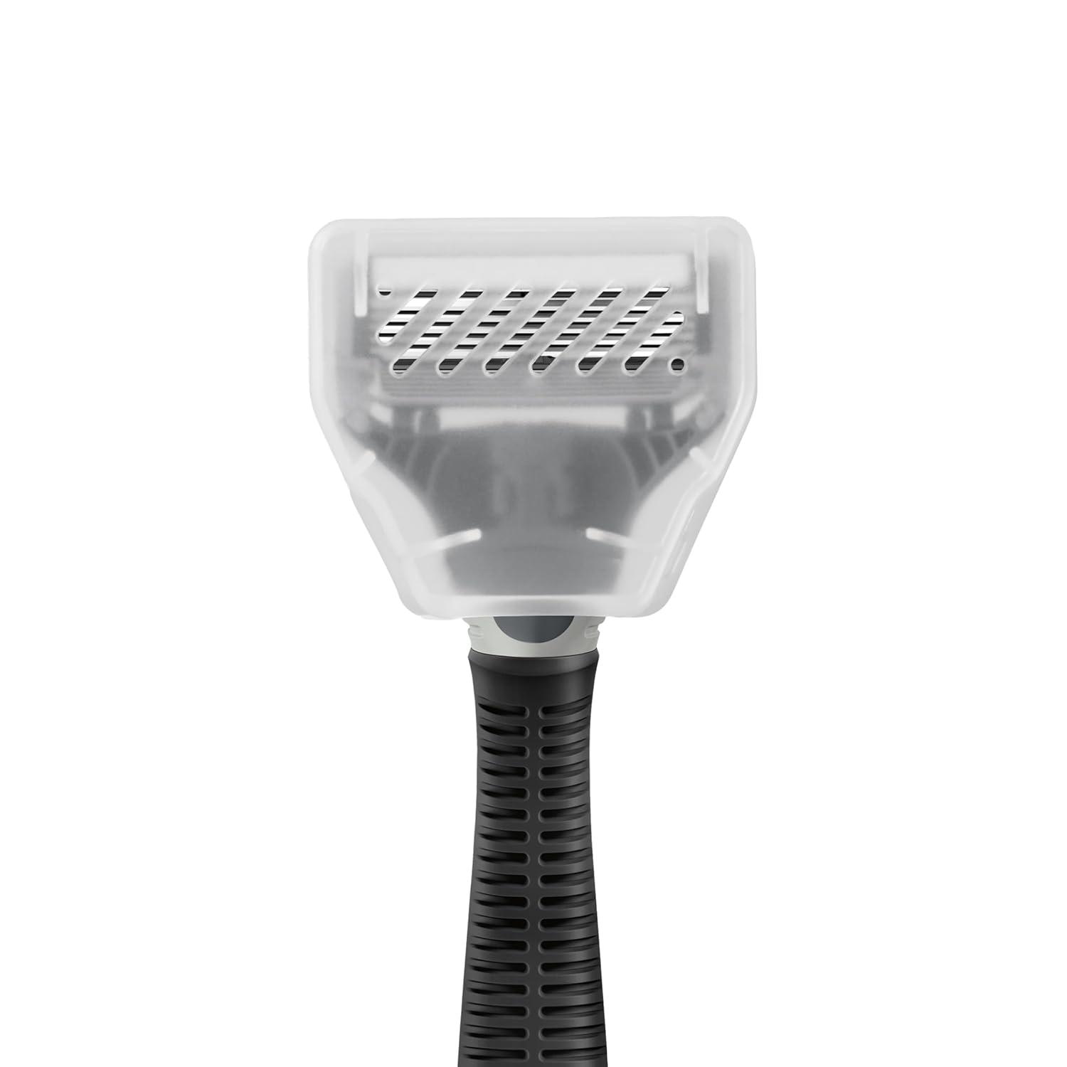 imageHarrys Original Shaving Kit for Men Razor Handle 3 Razor Blade Refills Foaming Shave Gel and Travel Blade Cover German Engineered Ocean BlueCharcoal