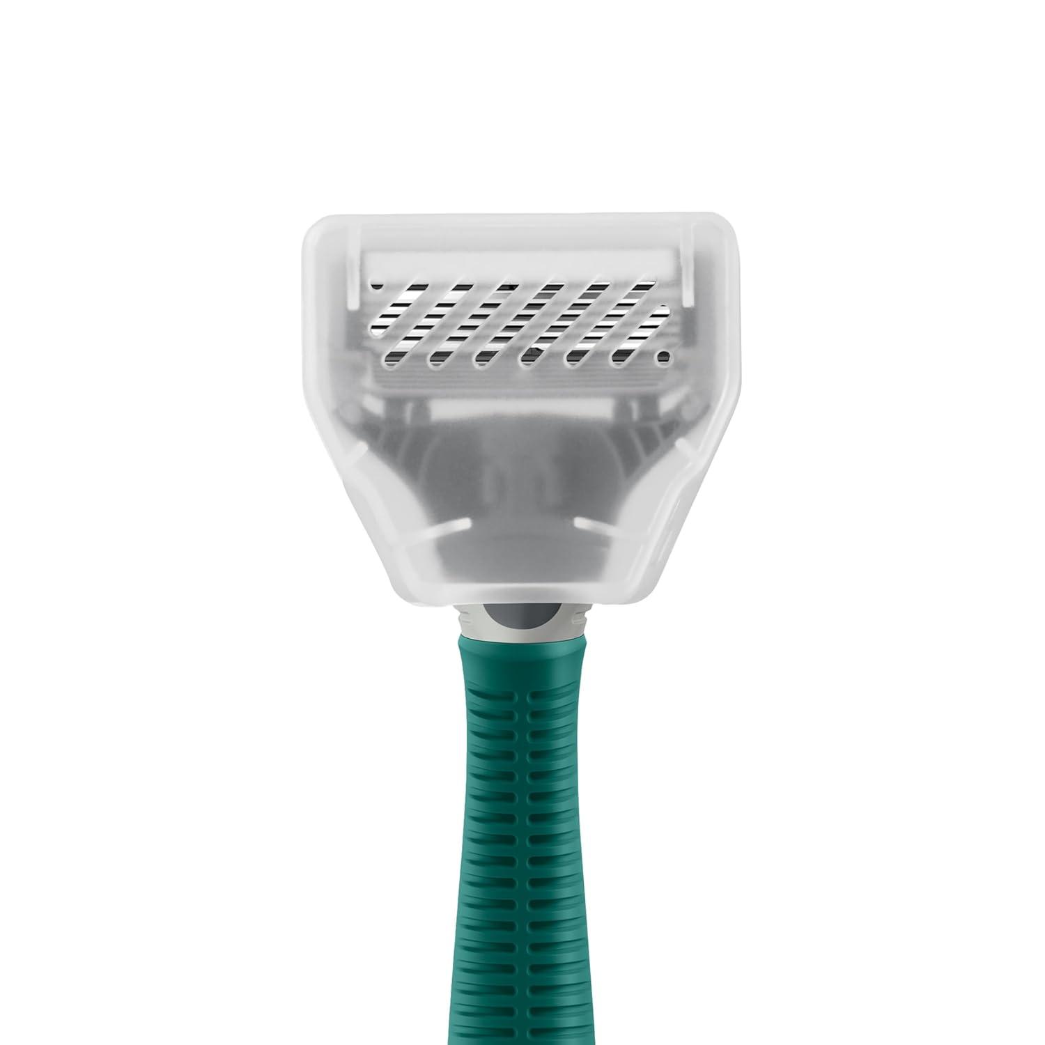 imageHarrys Original Shaving Kit for Men Razor Handle 5 Razor Blade Refills Foaming Shave Gel Travel Blade Cover German Engineered Chrome EditionSage