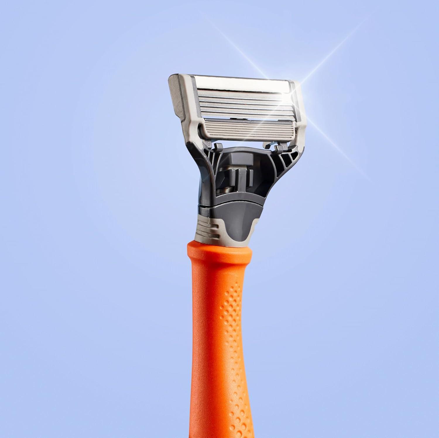 imageHarrys Razors for Men Winston Chrome Razor Handle 1 Handle and 1 Razor Blade Refill GermanEngineered Blades with Lubricating Strip and Precision Trimmer1 Handle 1 Blade