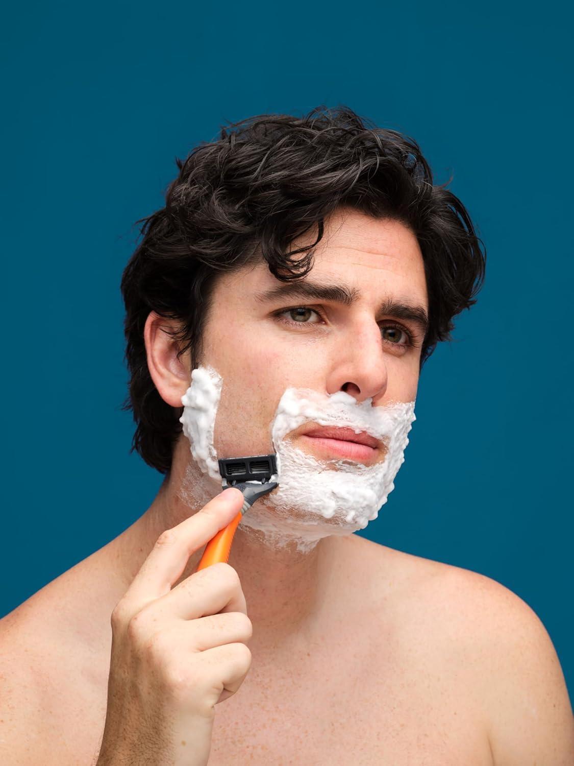 imageHarrys Razors for Men Winston Chrome Razor Handle 1 Handle and 1 Razor Blade Refill GermanEngineered Blades with Lubricating Strip and Precision Trimmer1 Handle 1 Blade