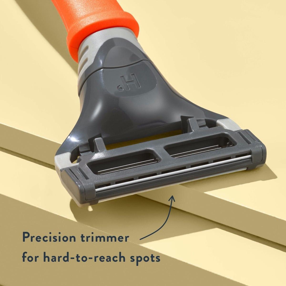 imageHarrys Razors for Men Winston Chrome Razor Handle 1 Handle and 1 Razor Blade Refill GermanEngineered Blades with Lubricating Strip and Precision Trimmer1 Handle 1 Blade