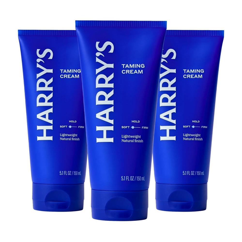 imageHarrys Hair Taming Cream Lightweight Hair Styling Cream with Natural Finish 51 Fl Oz 3 Pack51 Fl Oz Pack of 3