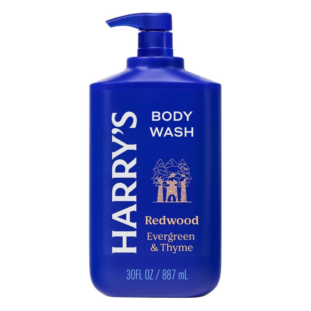 imageHarrys Mens Body Wash  Fig  30 fl oz  Shower Gel for Men  No Parabens Sulfates or DyesRedwood