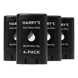 Harry’s Anti-Shine Stick for Oily Skin – (2 Pack) 0.35 oz – Controls and Absorbs Oil for Matte Finish – Facial Skin Care for Men(4 Pack)