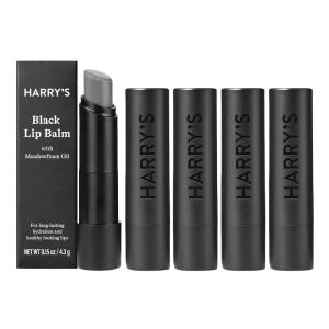 Harry’s Black Lip Balm for Men – (5 Pack) Hydrating Men’s Lip Balm with Natural Finish – Korean Skincare Technology with Meadowfoam Oil(5-Pack)