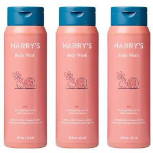 Harry’s Body Wash Shower Gel for Men – Fig Scent – (3 Pack) 16 fl oz – Sensitive Skin Body Wash – No Parabens, Sulfates, or Dyes(16 Fl Oz (Pack of 3))