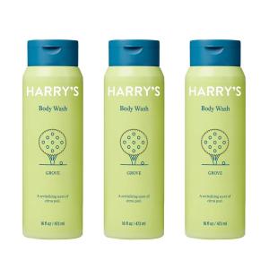 Harry’s Body Wash Shower Gel for Men – Grove Scent – (3 Pack) 16 fl oz – Sensitive Skin Body Wash – No Parabens, Sulfates, or Dyes(Grove)