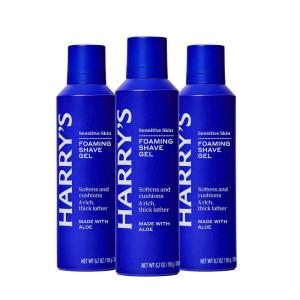 Harry’s Foaming Shave Gel for Men with Aloe – (3 Pack) 6.7oz – Soothes and Cushions Skin for Shaving – Safe For Sensitive Skin(Shave Gel)