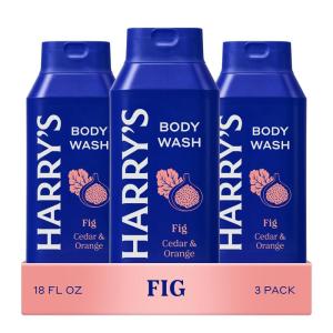 Harry’s Men’s Body Wash – Solstice – (3 Pack) 18 fl oz – Shower Gel for Men – No Parabens, Sulfates, or Dyes(Fig)
