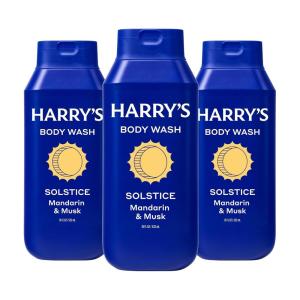 Harry’s Men’s Body Wash – Solstice – (3 Pack) 18 fl oz – Shower Gel for Men – No Parabens, Sulfates, or Dyes(Solstice)