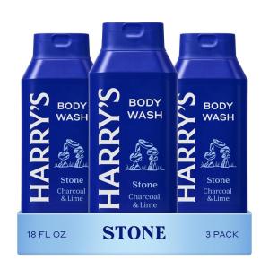 Harry’s Men’s Body Wash – Solstice – (3 Pack) 18 fl oz – Shower Gel for Men – No Parabens, Sulfates, or Dyes(Stone)