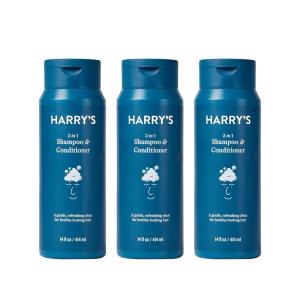 Harry’s Men’s 2 in 1 Shampoo and Conditioner for All Hair Types – Original Aspen Scent – (3 Pack) 14 fl oz – No Parabens or Sulfates(Original)