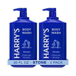 Harry’s Men’s Body Wash with Pump- Stone – (2 Pack) 30 fl oz – Shower Gel for Men – No Parabens, Sulfates, or Dyes