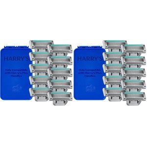 Harry’s Plus Razor Refills – 4 Cartridges with Travel Blade Cover – Compact Cartridge Design for Precise Control – Shaving Kit for Men – Only Compatible with Harry’s Plus Handles(1 Count (Pack of 20))